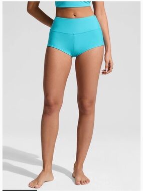 CRZ YOGA Women's High Rise Boyshorts Bikini Bottom 2.5''